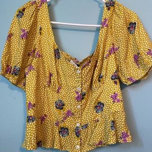 Lush Puff Sleeve Crop Top